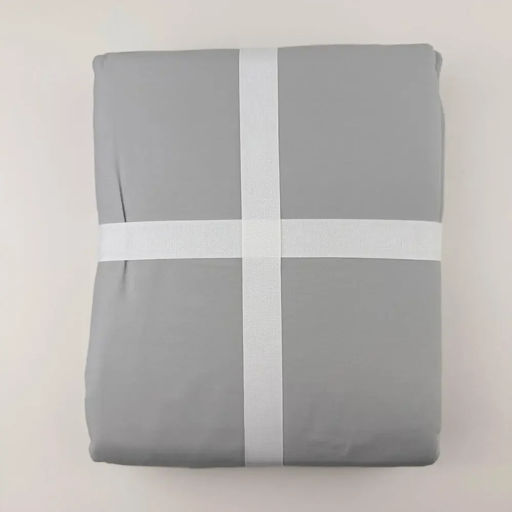Pottery Barn Sheet Set KING Classic Gray Mist 400 Thread Count Organic Percale